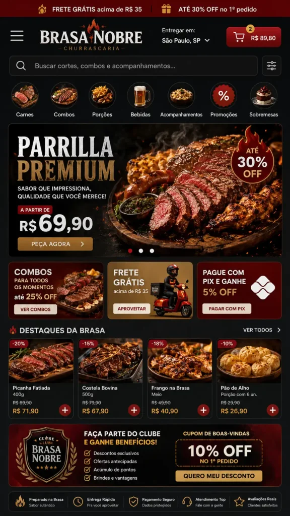 Criação de Sites para Restaurantes