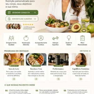 Criação de site para Consultório de Nutrição
