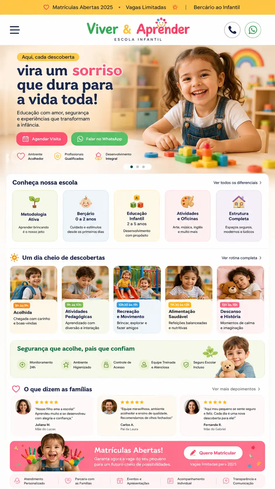 Criação de site para Escola Infantil