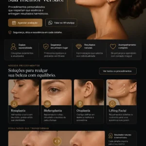 Criação de site para Cirurgia Facial