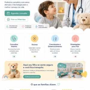 Criação de site para Consultório Pediátrico
