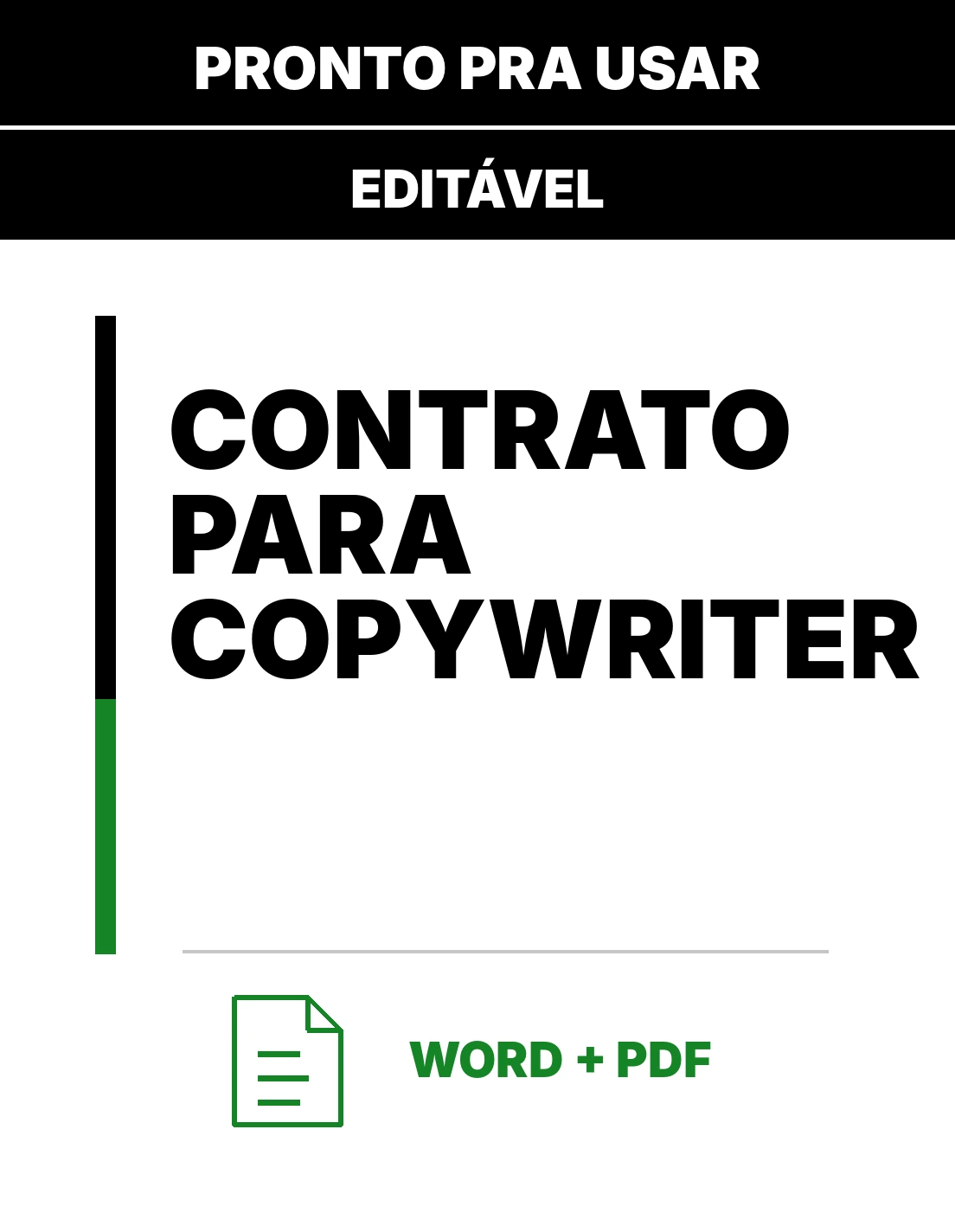 Contrato para Copywriter – Contrato de Prestação de Serviços Simples