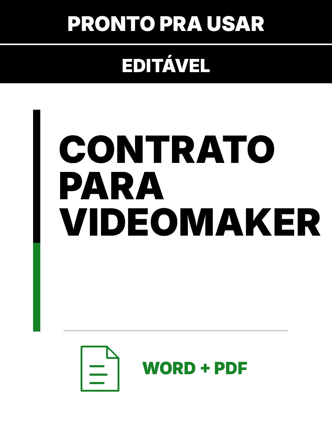 Contrato para Videomaker – Contrato Prestação de Serviços Word