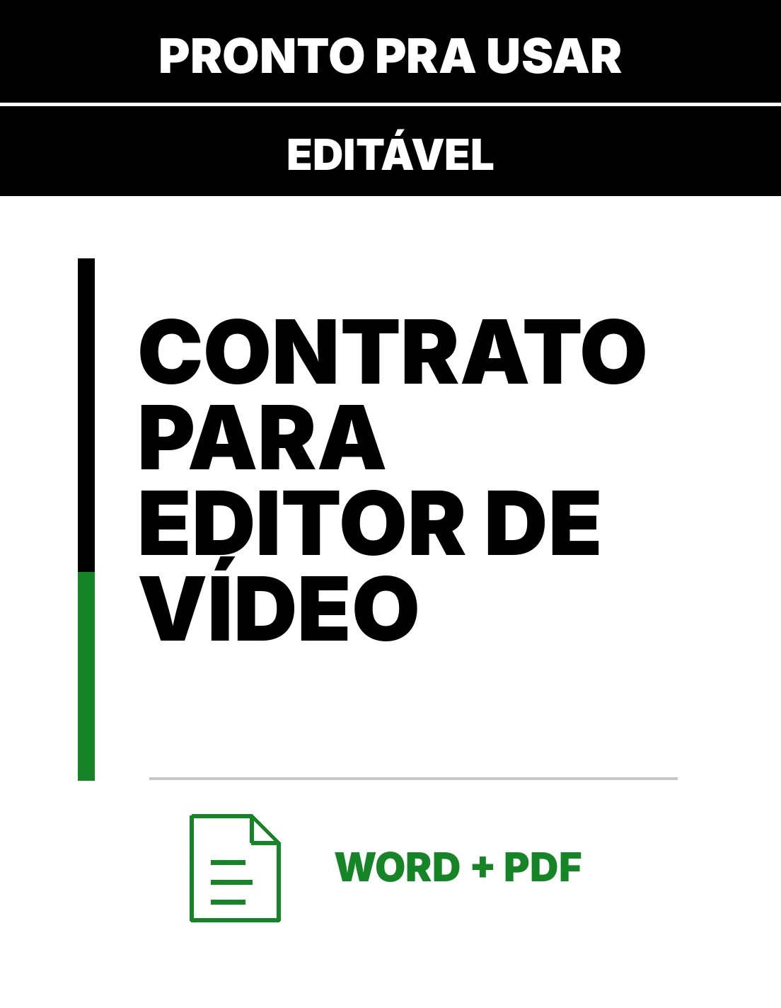 Contrato para Editor de Vídeo – Contrato para MEI