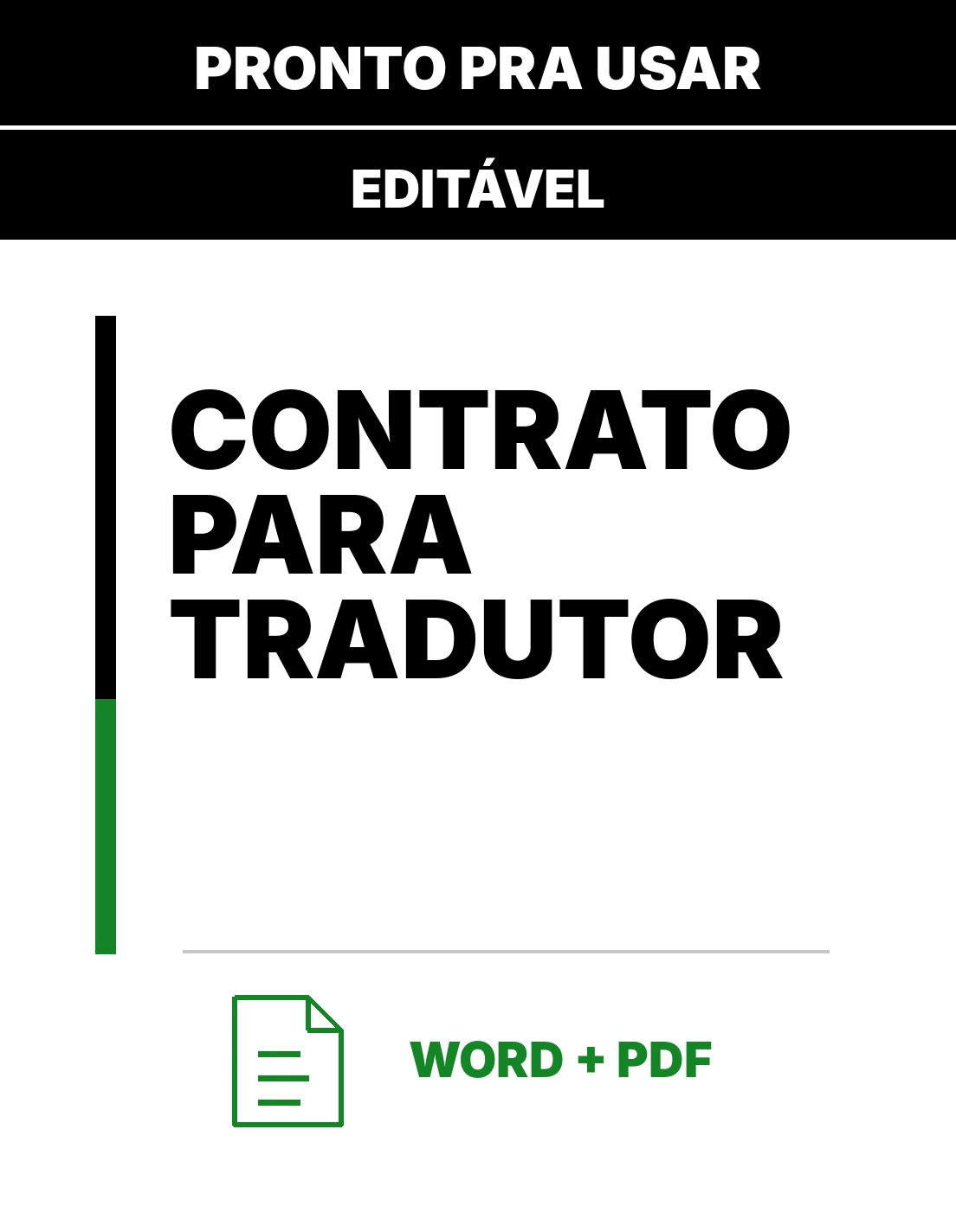Contrato para Tradutor – Contrato Simples
