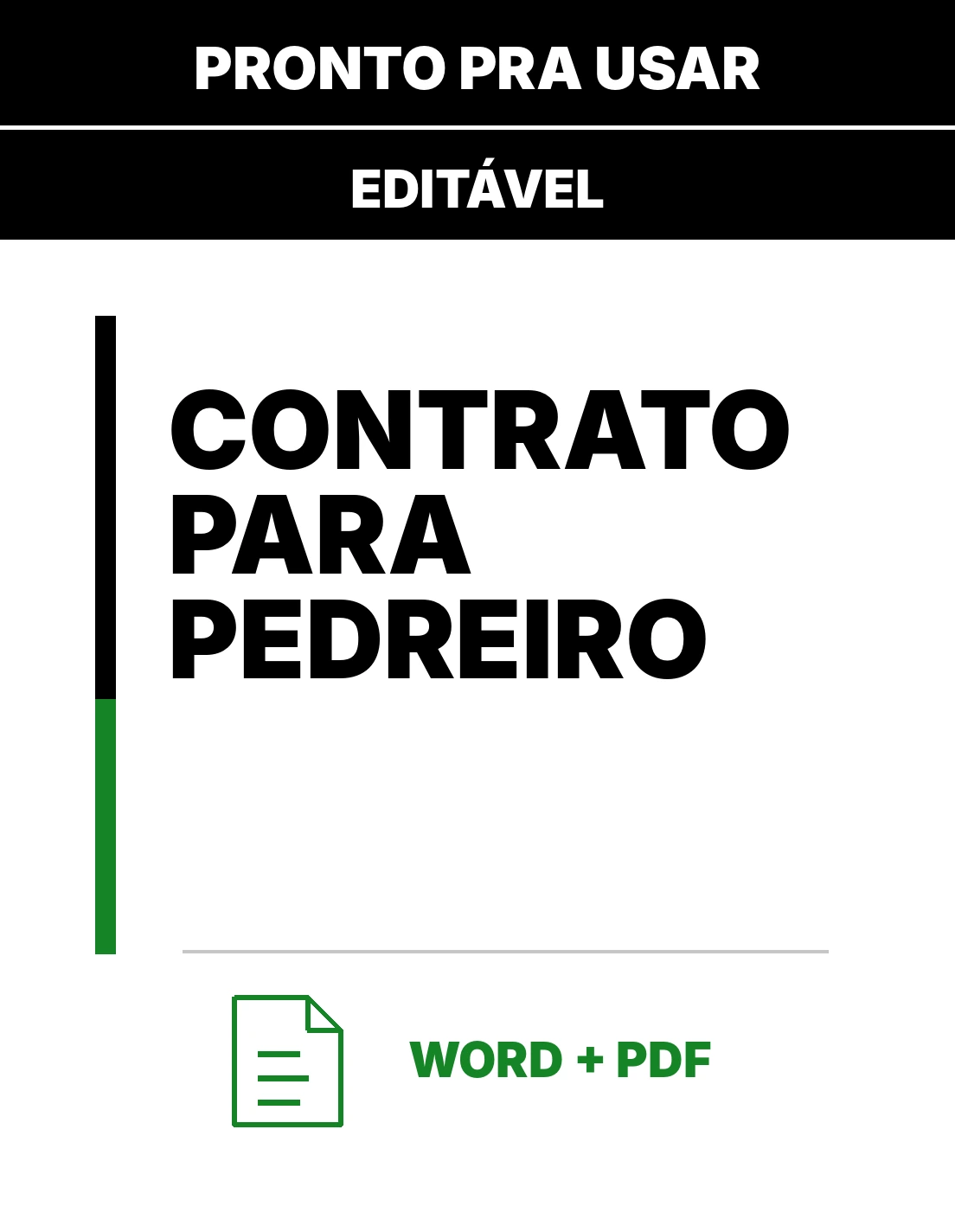 Contrato para Pedreiro – Contrato para Autônomo