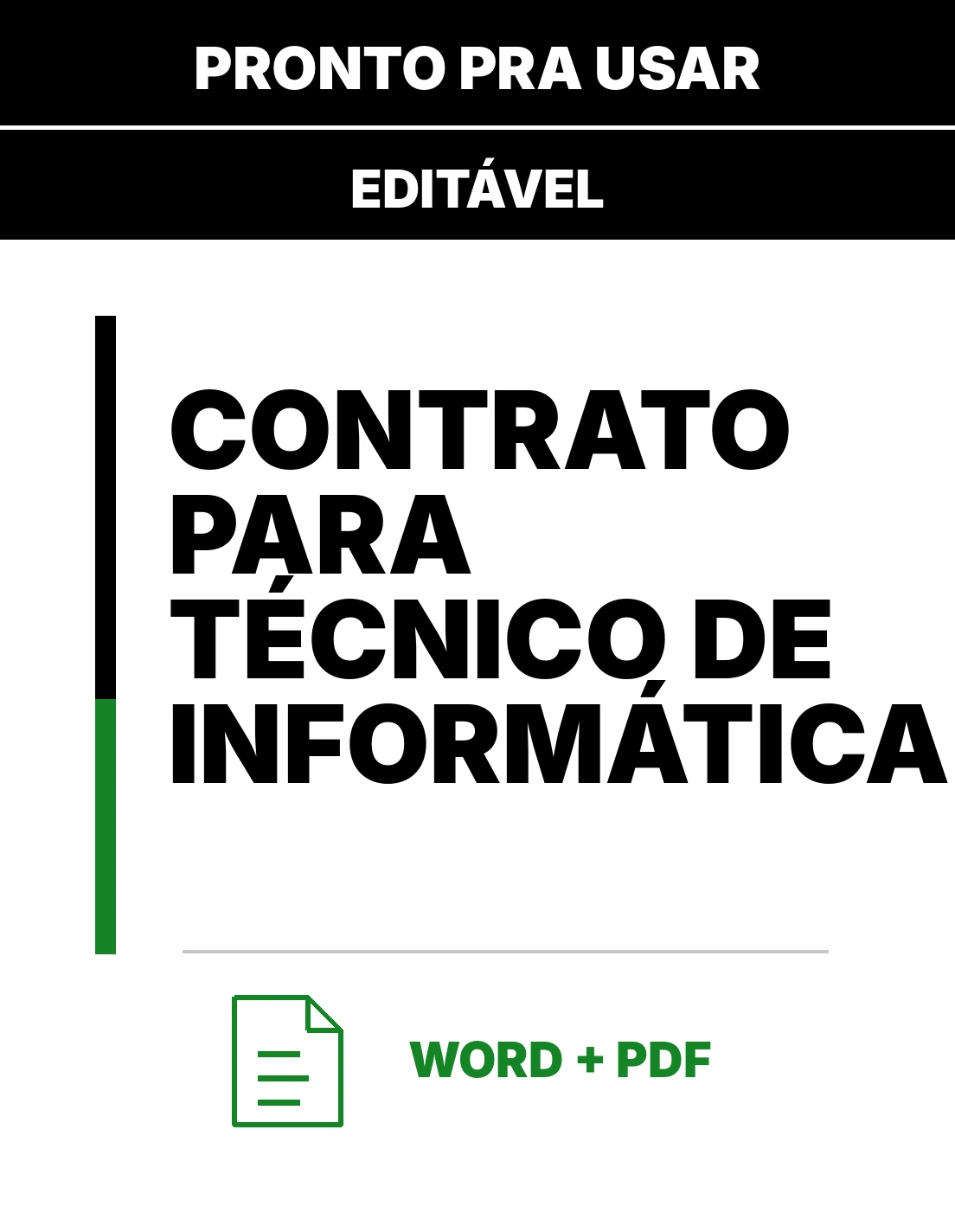 Contrato para Técnico de Informática – Contrato Pronto para Editar