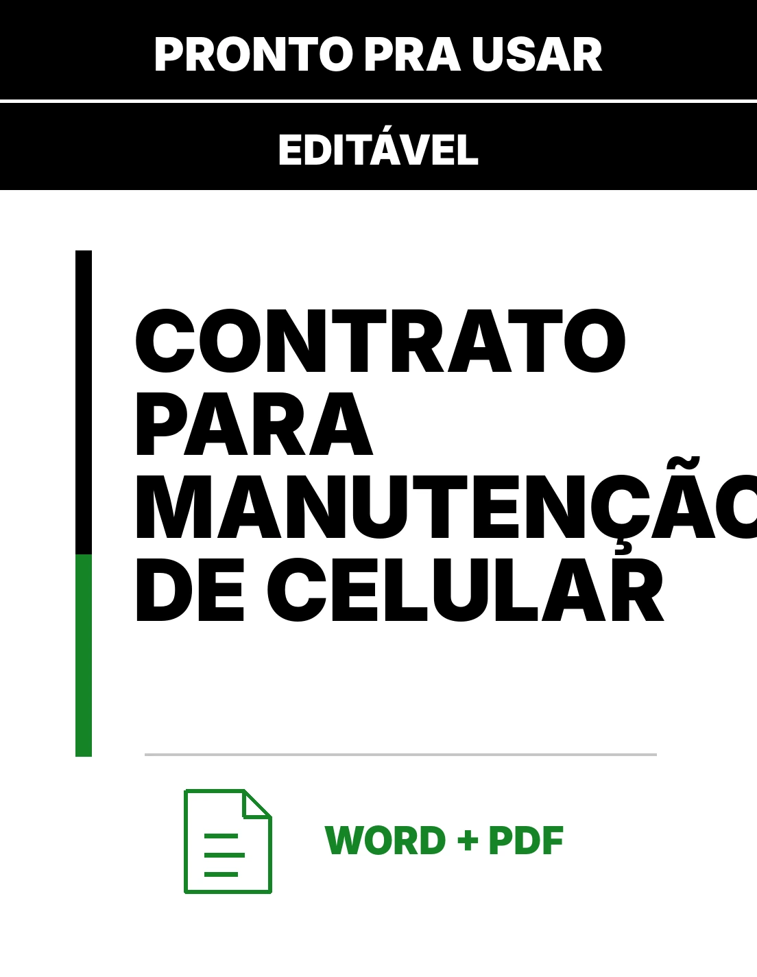 Contrato para Manutenção de Celular – Modelo de Contrato Word