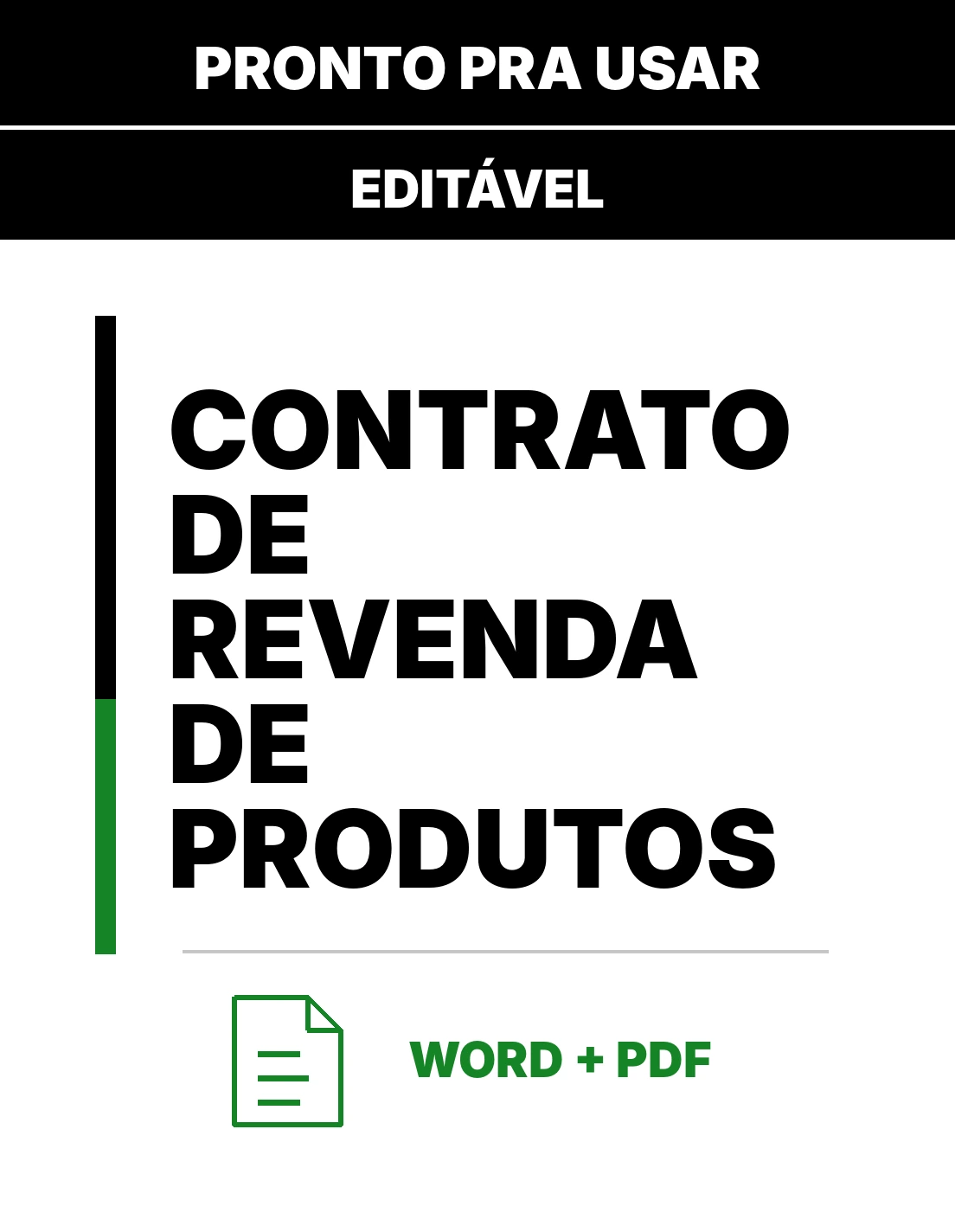 Contrato de Revenda de Produtos – Contrato para Preencher