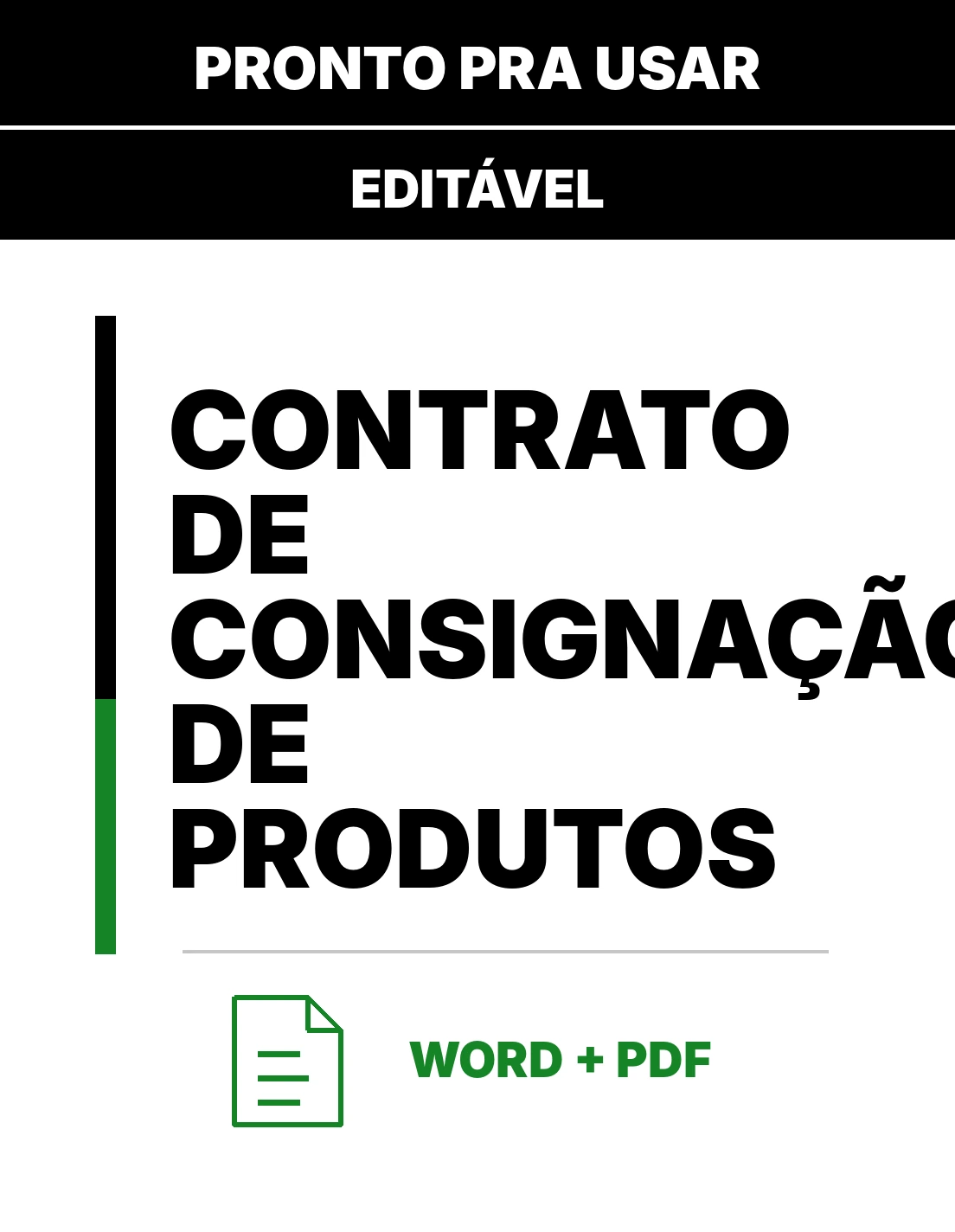 Contrato de Consignação de Produtos – Contrato Pronto