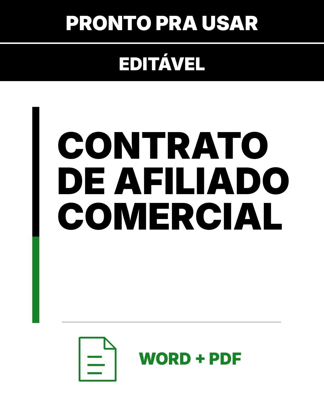 Contrato de Afiliado Comercial – Contrato em Word