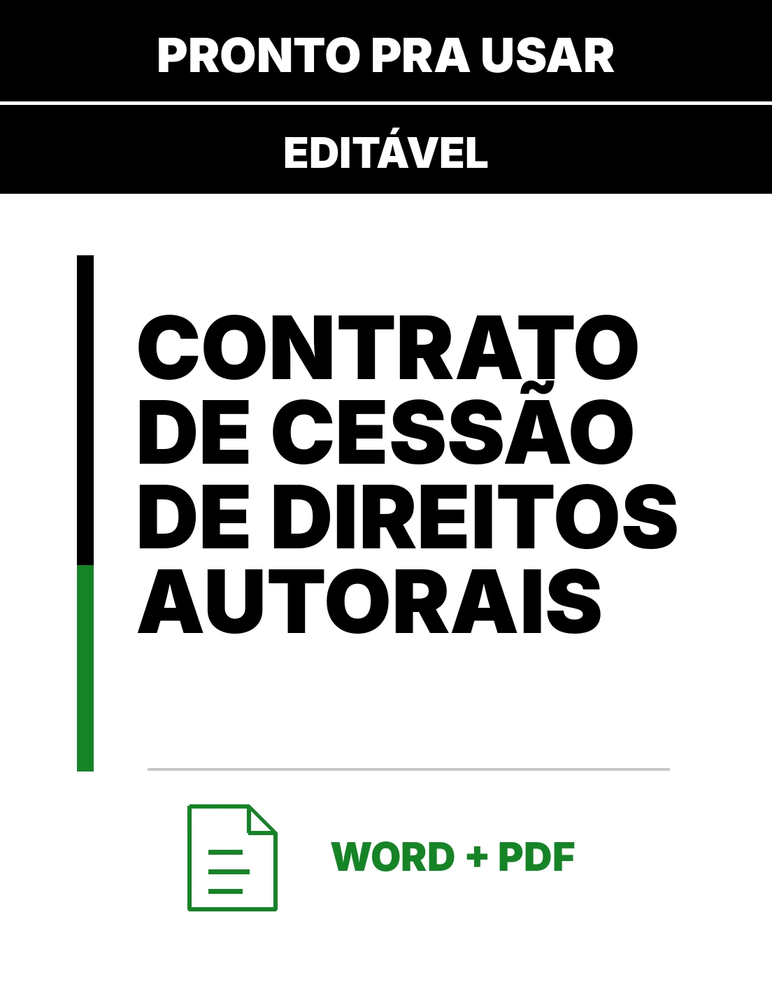 Contrato de Cessão de Direitos Autorais – Modelo de Contrato Word