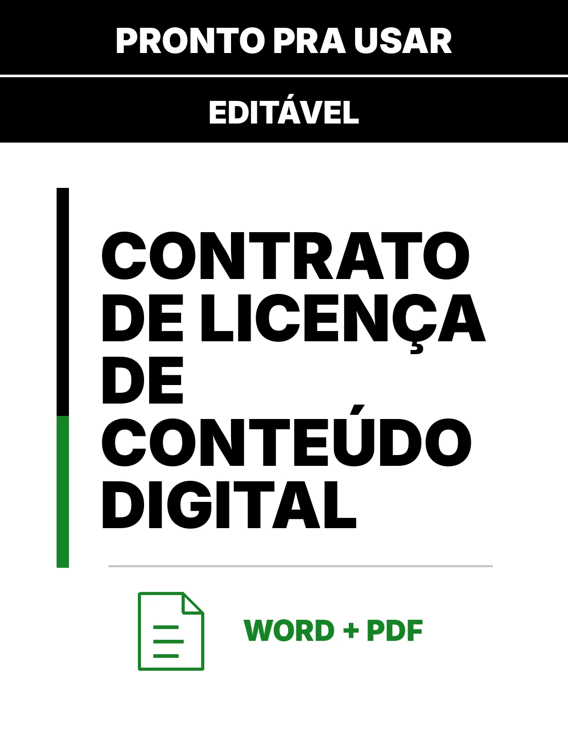 Contrato de Licença de Conteúdo Digital – Contrato Simples