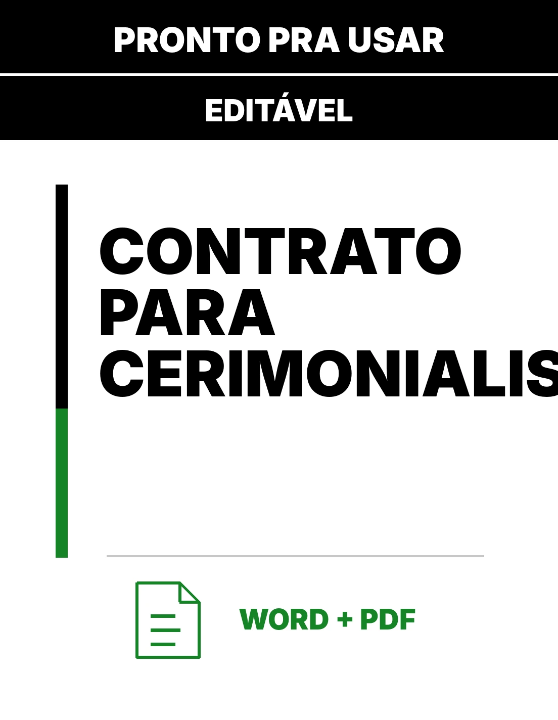 Contrato para Cerimonialista – Contrato PDF