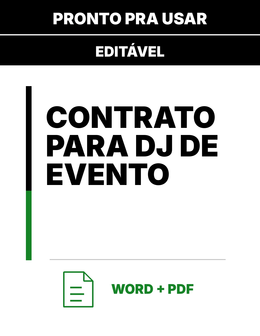 Contrato para DJ de Evento – Modelo de Contrato Word