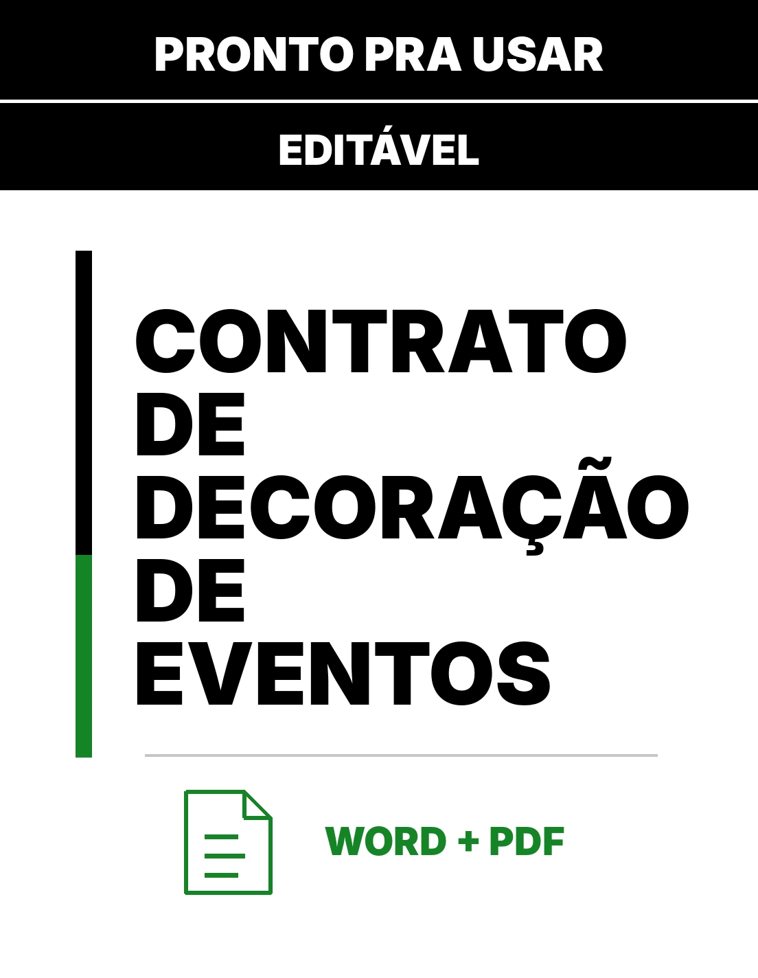 Contrato de Decoração de Eventos – Contrato Pronto