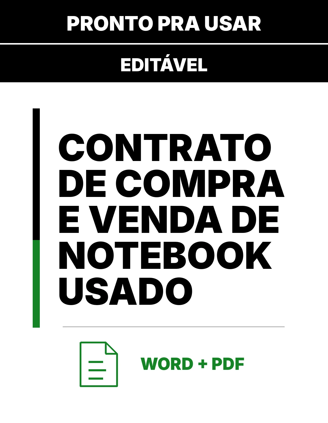 Contrato de Compra e Venda de Notebook Usado – Contrato de Compra e Venda Pronto