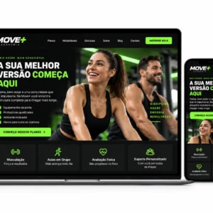 Academia E Fitness Desenvolvimento de Site e Criação de Site