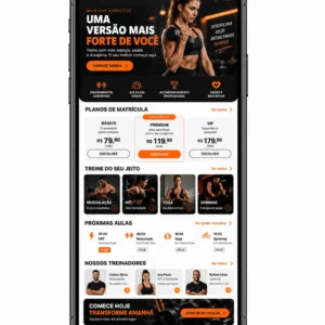 Academia e Fitness Site Profissional Criação de Site e Desenvolvimento Web