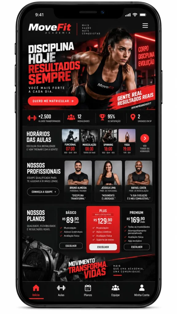 Academias Fitness e Esportes