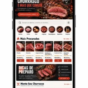 Administração de site para açougue gourmet