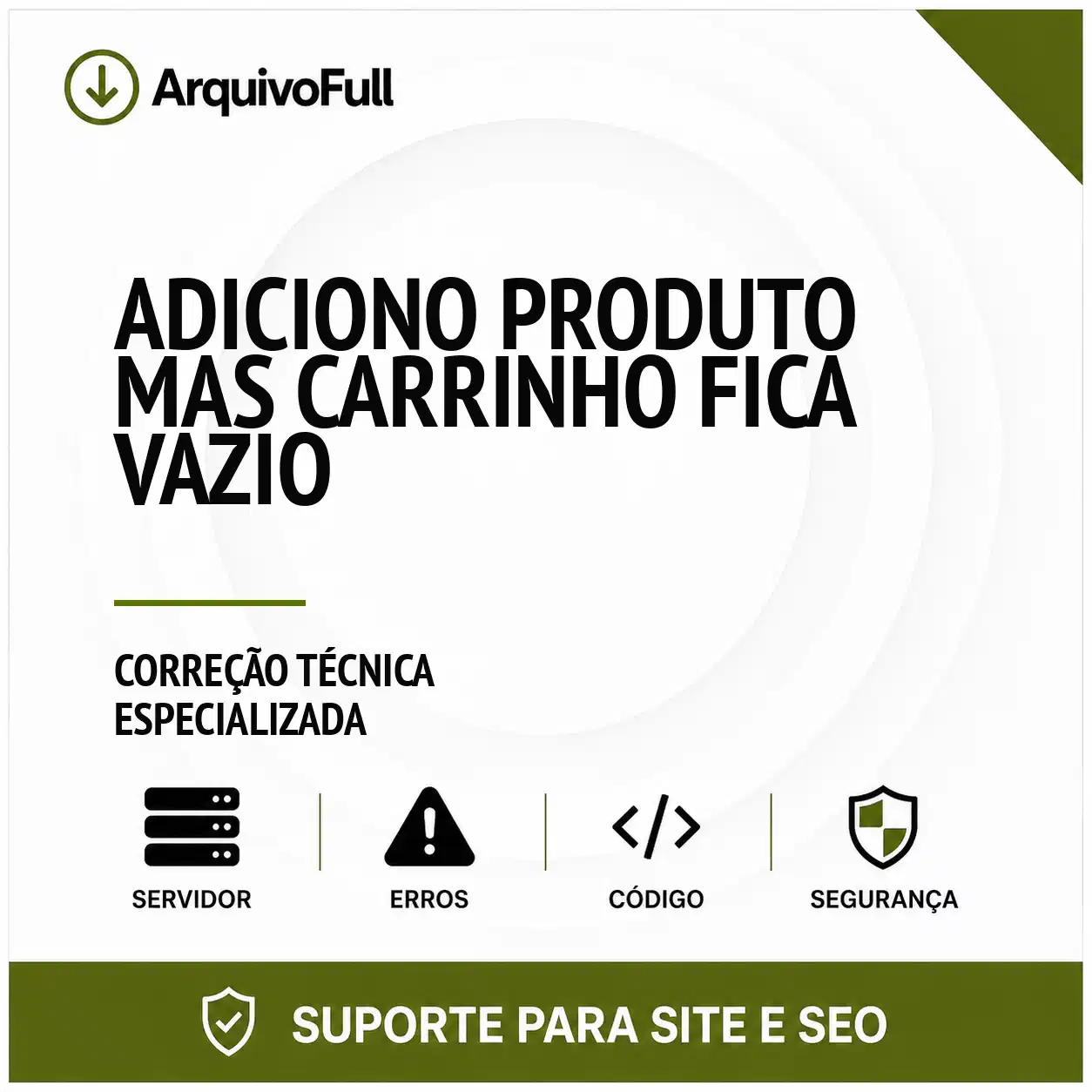 Suporte profissional para adiciono Produto Mas Carrinho Fica Vazio