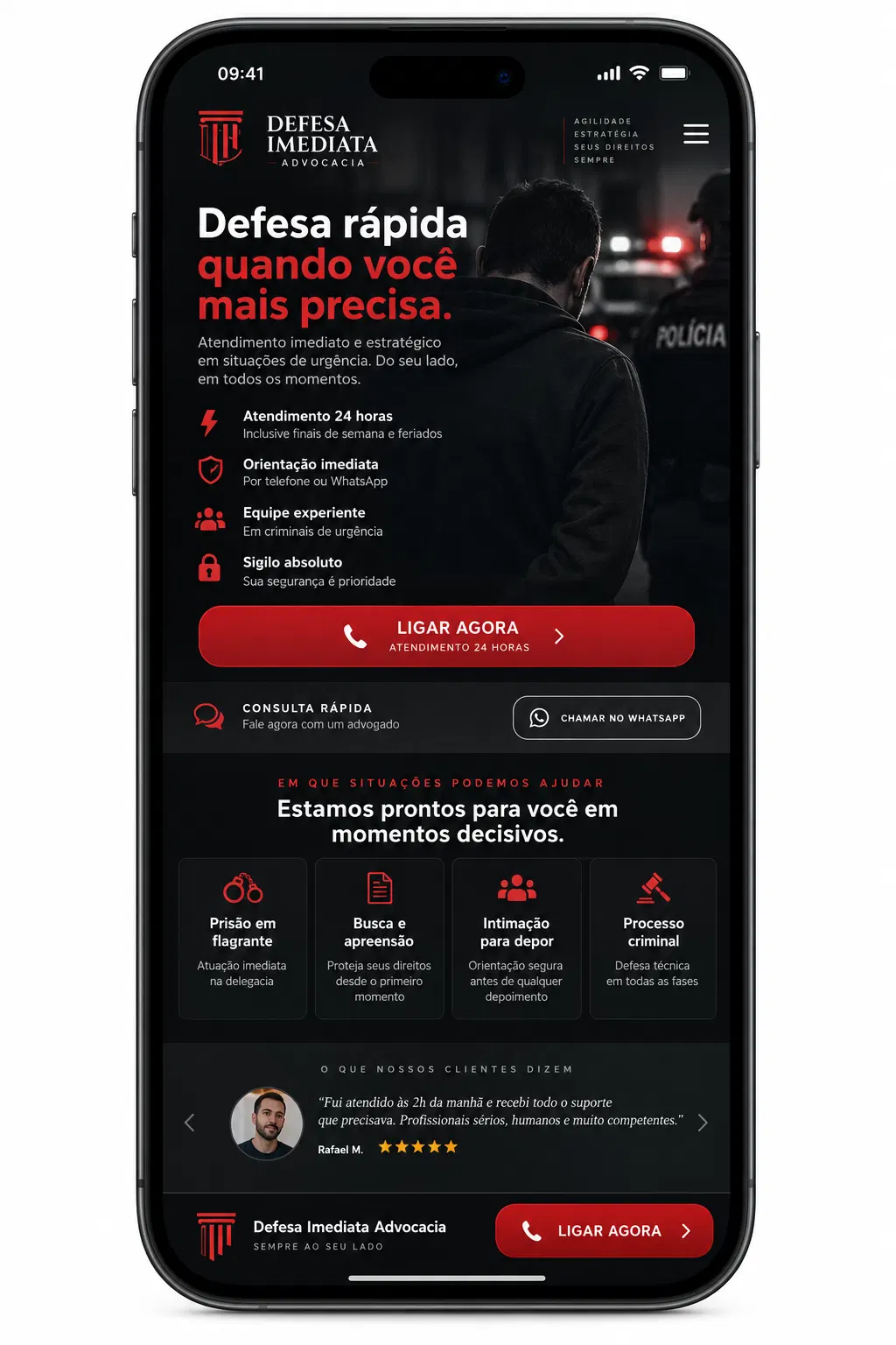 Suporte para site de marmitaria