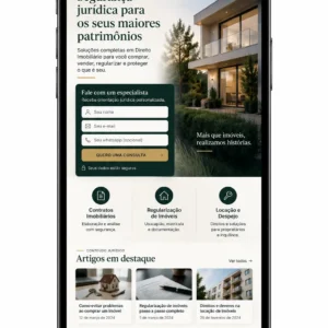 Advogado Imobiliário Criação de Site Profissional e Desenvolvimento de Site