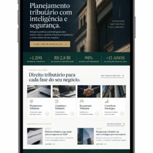 Criação de site para Advogado Tributário