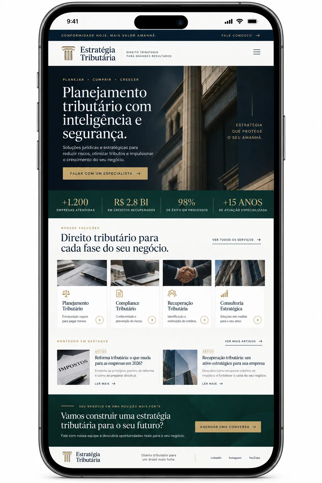 Manutenção de site para buffet