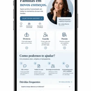 Administração de site para advogado de família