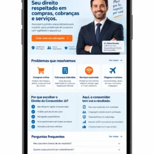 Criação de site para Advogado do Consumidor