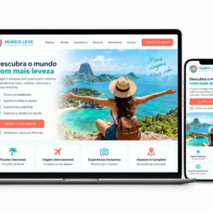 Agência de Viagens Site Profissional Criação de Site e Desenvolvimento Web