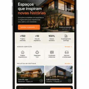 Administração de site para arquitetura
