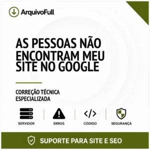 Suporte profissional para as Pessoas Não Encontram Meu Site no Google