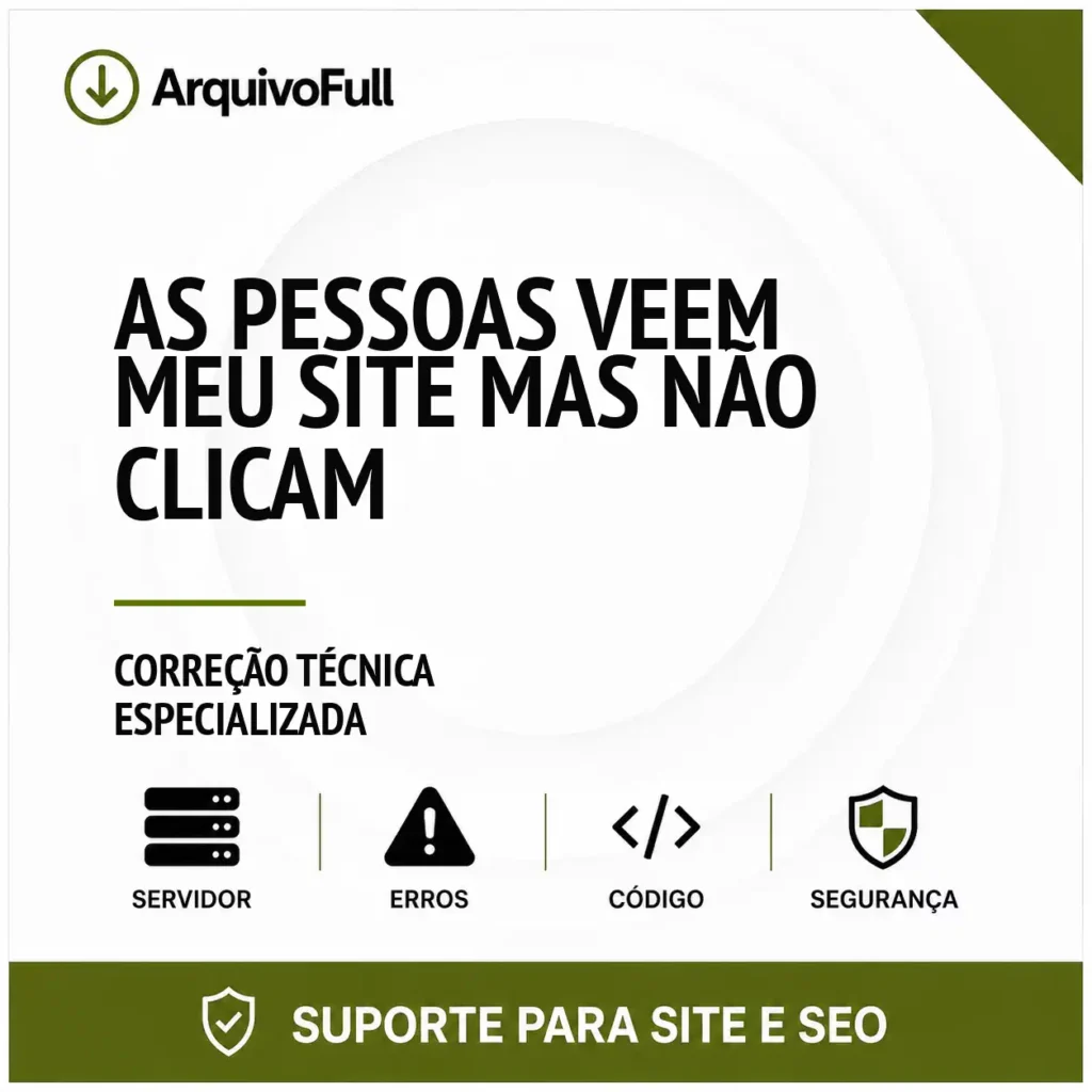 Suporte profissional para as Pessoas Veem Meu Site Mas Não Clicam