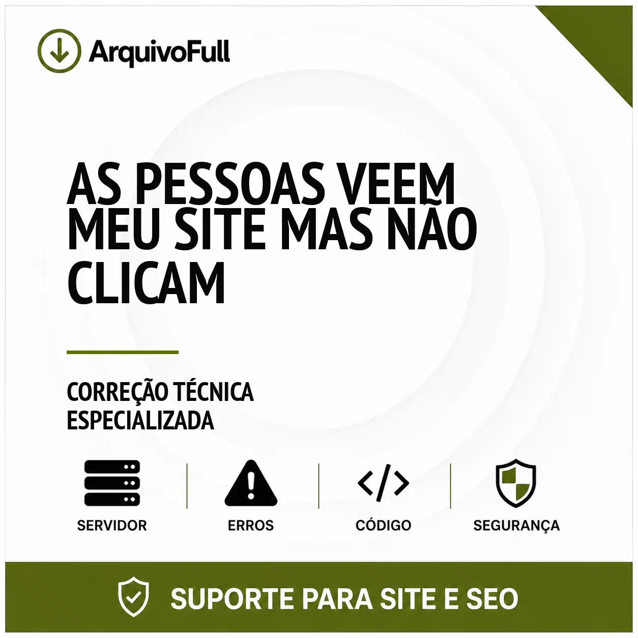 Suporte profissional para as Pessoas Veem Meu Site Mas Não Clicam