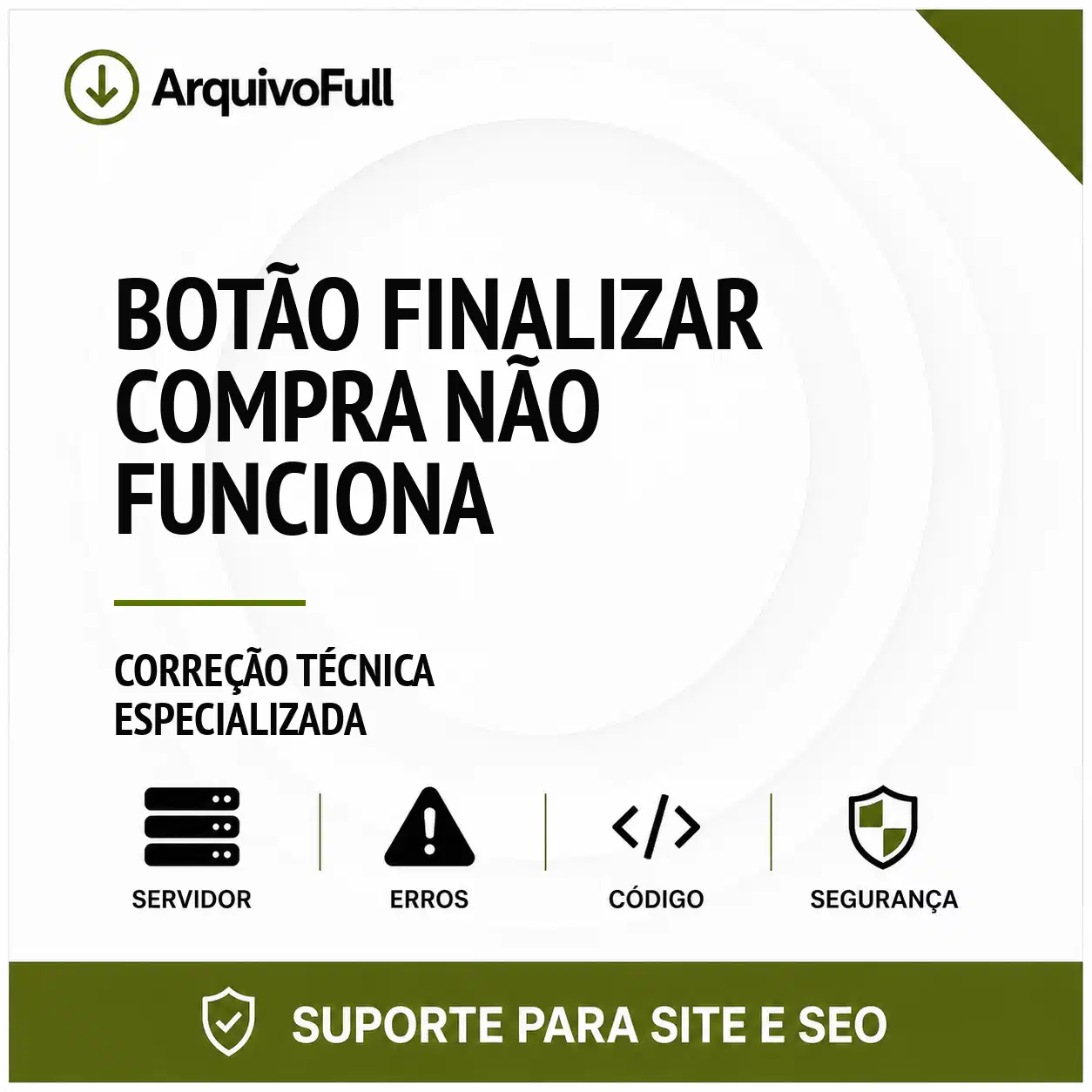 Suporte profissional para botão Finalizar Compra Não Funciona
