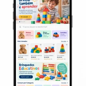 Criação de site para Brinquedos para Crianças