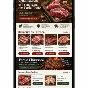 Administração de site para casa de carnes e churrasco