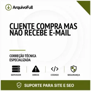 Suporte profissional para cliente Compra Mas Não Recebe e-mail