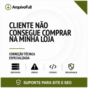 Suporte profissional para cliente Não Consegue Comprar na Minha Loja