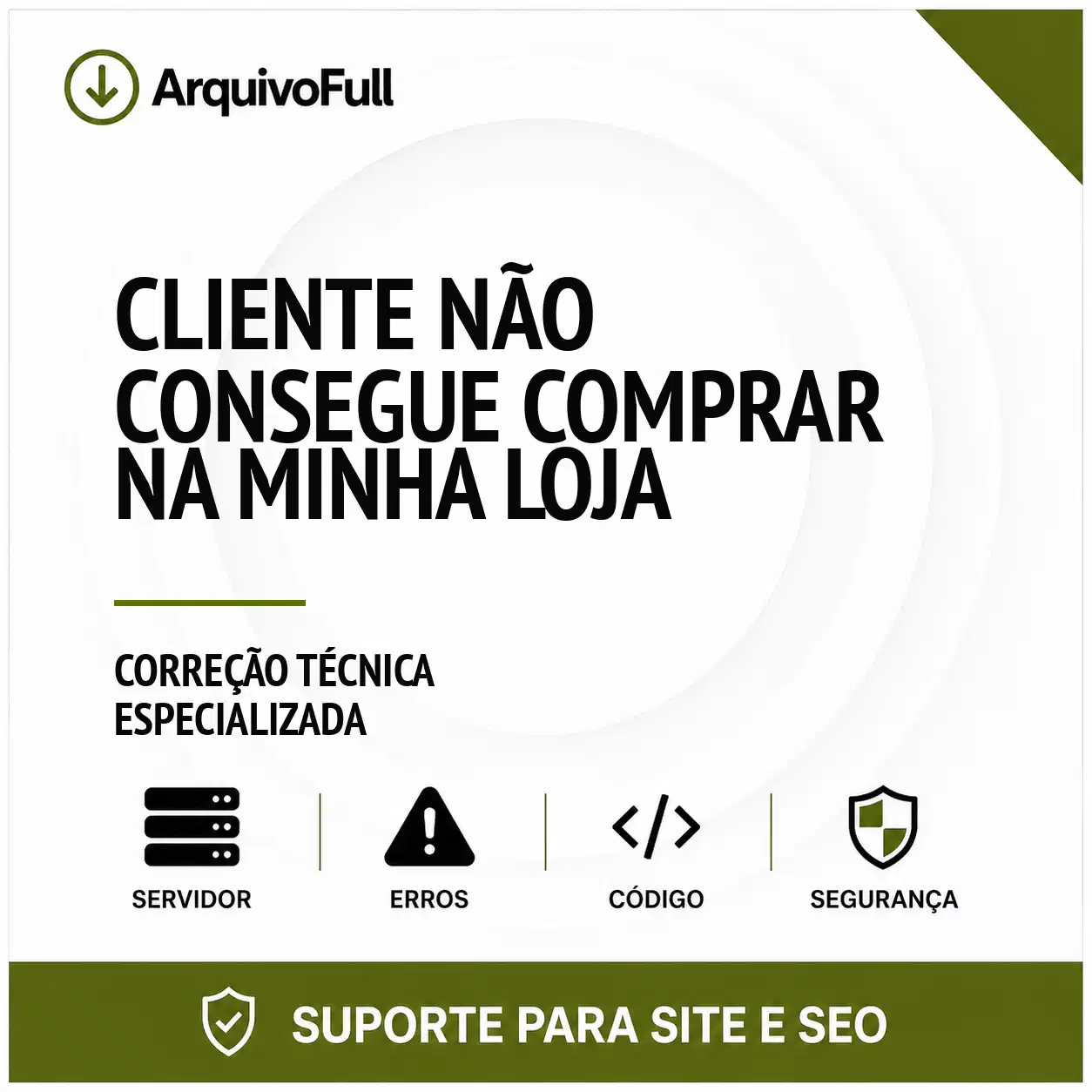 Suporte profissional para cliente Não Consegue Comprar na Minha Loja