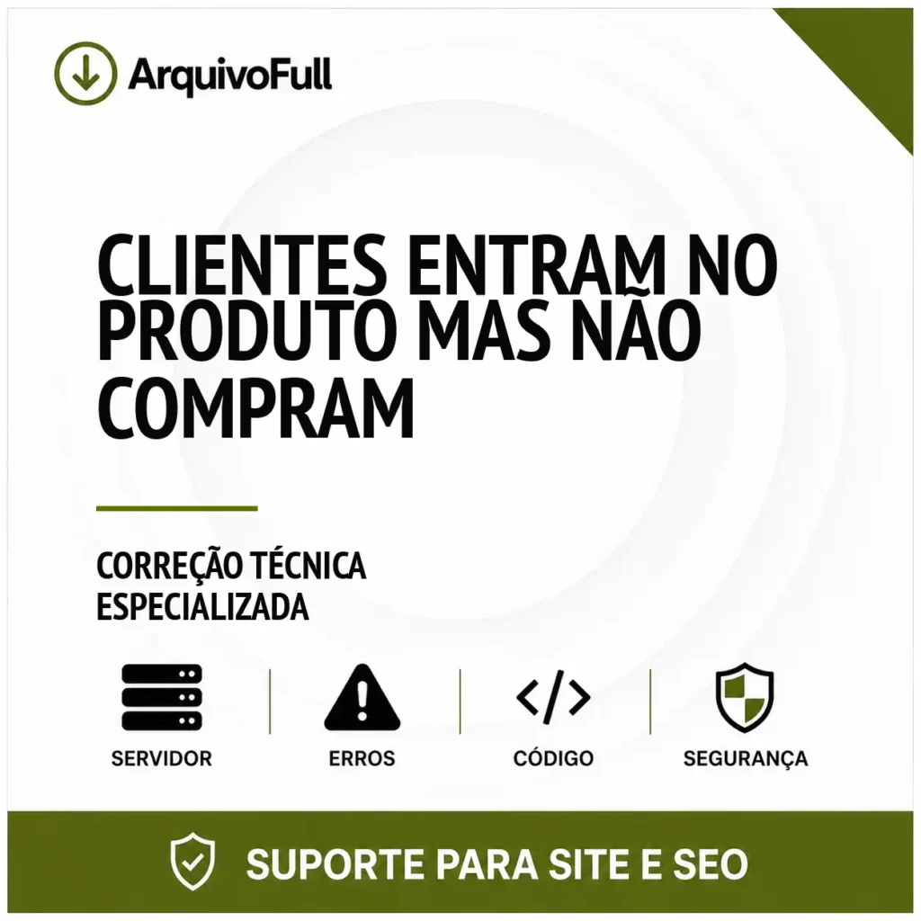 Suporte profissional para clientes Entram no Produto Mas Não Compram
