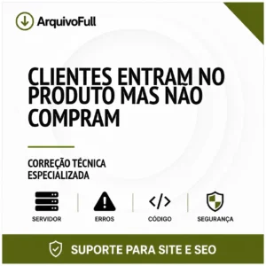 Suporte profissional para clientes Entram no Produto Mas Não Compram