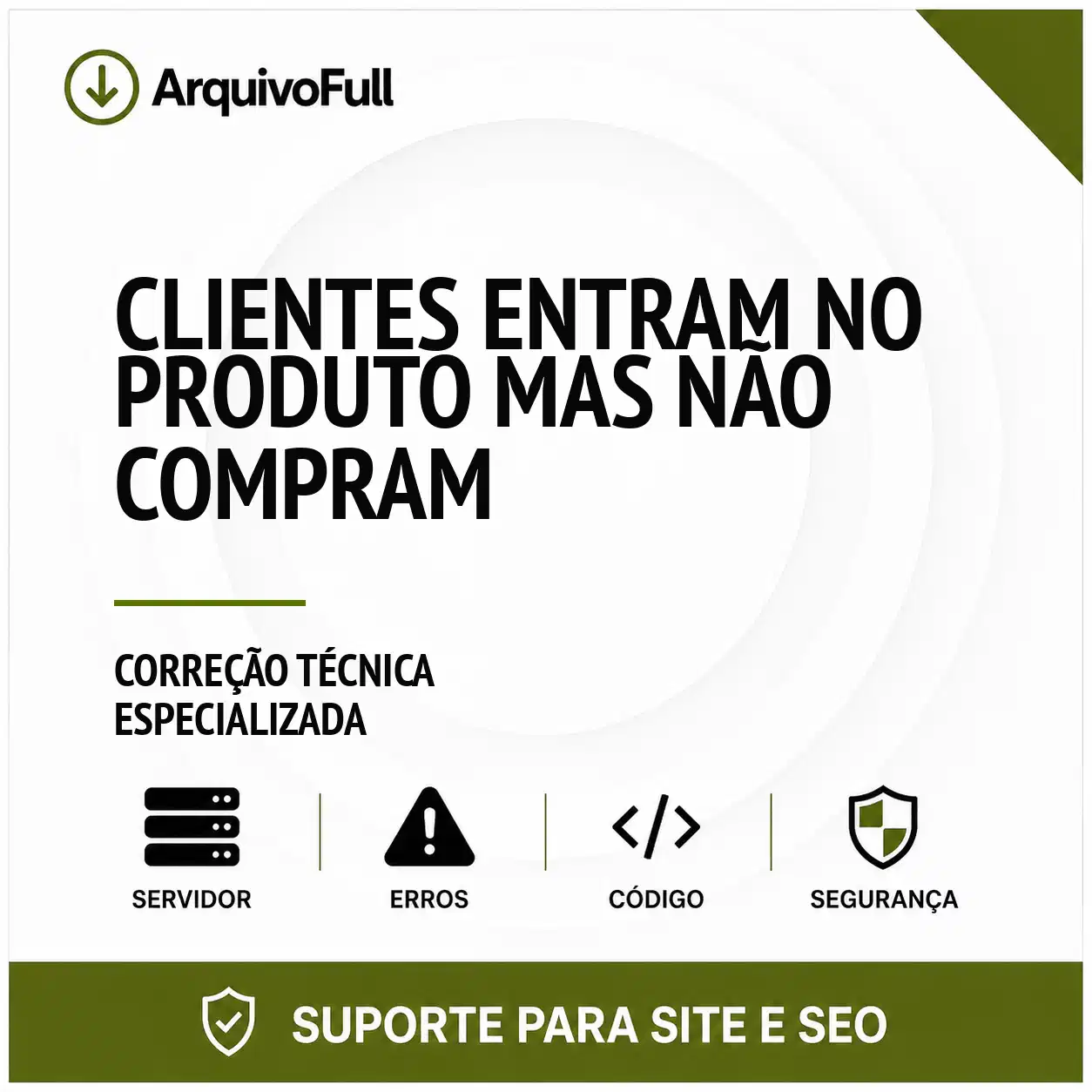 Suporte profissional para clientes Entram no Produto Mas Não Compram