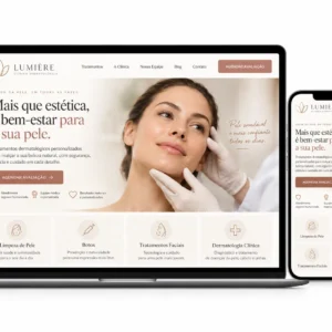 Clínica Dermatológica Criação de Site Profissional e Desenvolvimento de Site