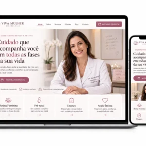 Clínica Ginecológica Criação de Site Profissional e Desenvolvimento de Site