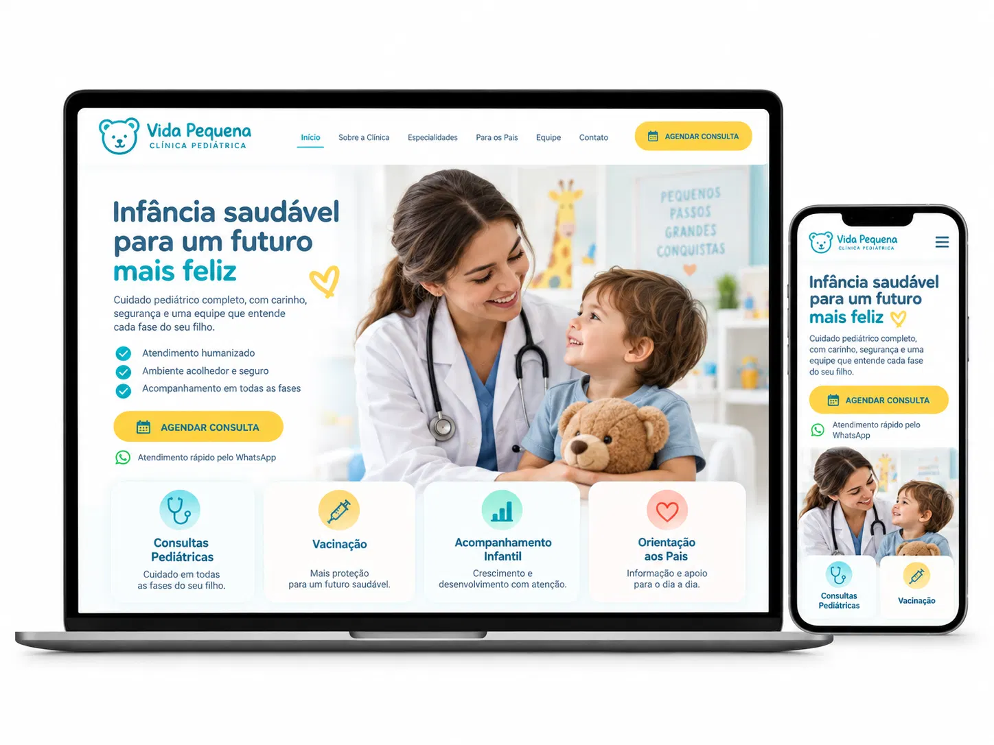 Administração de site para clínica médica