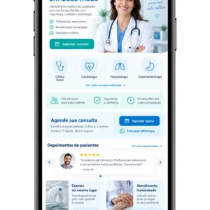 Administração de site para clínica médica saúde integral